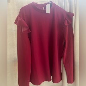 NY&C Pink ruffled shirt NWT